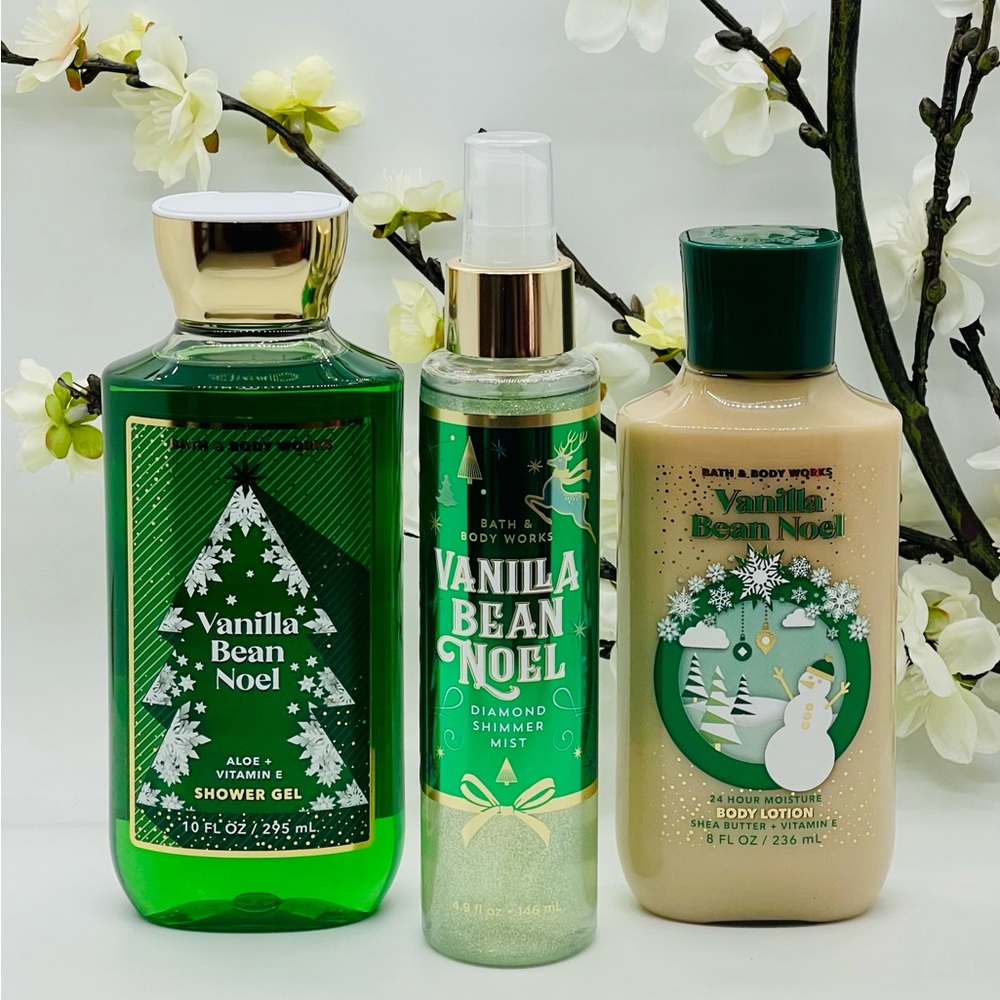 Bath and Body Works Vanilla Bean Noel 3-Piece Set